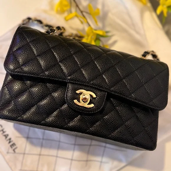 Chanel Classic Flap Bag Caviar Small 2022 series - Picture 2 of 16